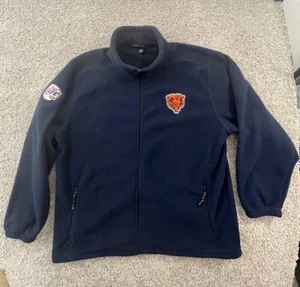 Chicago Bears Sweater Men's XL Hoodie NFL Full Zip Fleece Miller Lite - Picture 1 of 9