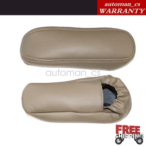 2 piezas para Ford F-250 F-350 Super Duty 1999-2007 cubierta de reposabrazos de asiento de cuero tostado - Imagen 1 de 8