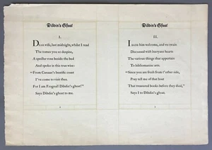 [John Henry Nash]  Specimen Pages for Eugene Fields’ Dibdin’s Ghost  1926  - Picture 1 of 6