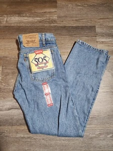 Vintage LEVIS 505 Acid / Med Wash Blue Jeans MEN'S 31x30 Made in Columbia 1994 - Picture 1 of 10