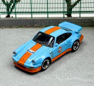Master 1:64 Scale Blue 911 930 Turbo Classic Sports Diecast Metal Car Toys Model - Picture 1 of 6