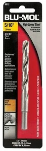 2 Pack - 5/16" Bit Drill w/ reduced 1/4" Shank Blu-Mol Part No. 6012 1/4" shank - Picture 1 of 1