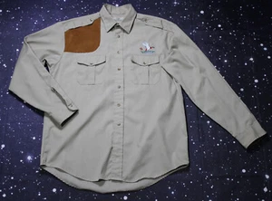 RedHead Tan/Khaki Embriodered Duck Button Up Hunting Shirt - Large - Picture 1 of 6