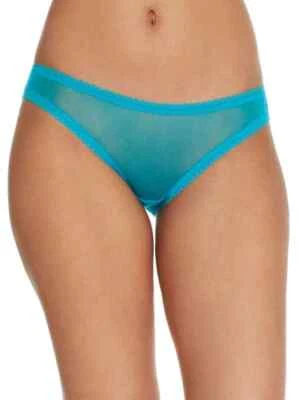 Bragas de bikini de malla azul On Gossamer ropa interior L126249 talla pequeña Foto 1 de 3