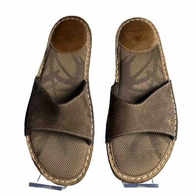 MARGARITAVILLE Zapatos Para Mujer Talla 7 Cuero Deslizables Superiores Sandalias NEGRIL Planas Foto 1 de 4