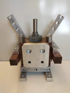 Industrial Robot 7" "Tall "Multi Function Bot" w/ Wood & Metal Elements - Picture 1 of 6