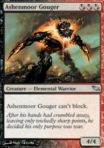 Japanese Ashenmoor Gouger ~ Near Mint Shadowmoor Foreign Stock Image MTG Magic U - Image 1 of 1