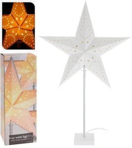 Weihnachtsstern Tischlampe - 68x44 cm - Fenster Deko Stern Tischleuchte - Bild 1 von 1