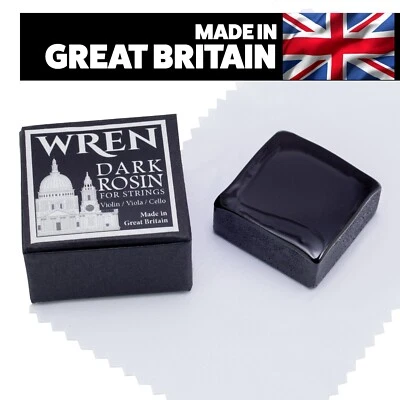 WREN Dark Rosin Bow Violin, Viola, Cello. Made in the UK. *Free Shipping* WR10D - Image 1 of 4