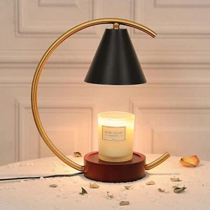 Calentador de velas eléctrico Minimalista Perfumado Cera Fusión Calentador con Marco de Hierro Luna - Imagen 1 de 15