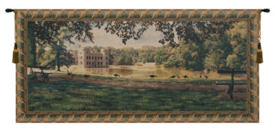 Princess Castle Belgian Wall Hanging - Woven Tapestry, Architecture Decor - Image 1 of 4