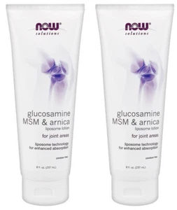 NOW Foods, Glucosamine, MSM & Arnica Liposome Lotion, 8-Ounce (Pack of 2) - Picture 1 of 1