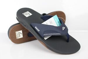 Reef Men's Fanning Flip Flop Sandals Size 11 Navy/Shadow