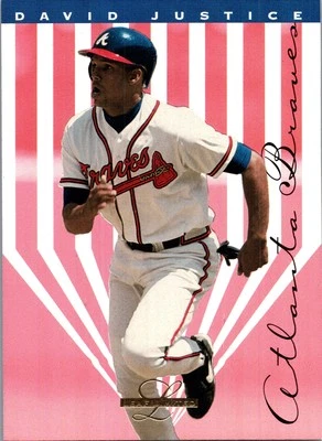 1995 Leaf Limited #95 David Justice - Image 1 of 2