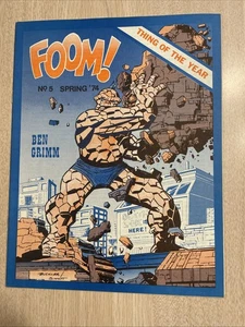 FOOM MAGAZIN 5 NM 1974 WEISSE PGS KIRBY BEN GRIMM BUCKLER DEATHLOK MARVELMANIA - Bild 1 von 16