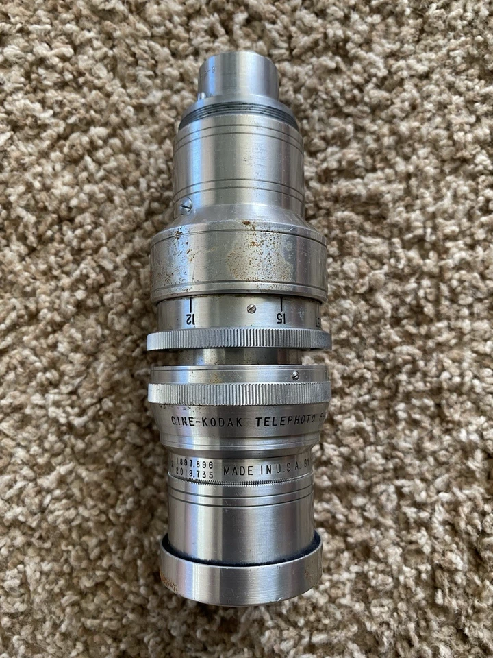 Vintage Cine-Kodak Telephoto 6" f/4.5 Camera Lens S Mount BOLEX BMCC 16mm Photo - Image 1 of 4