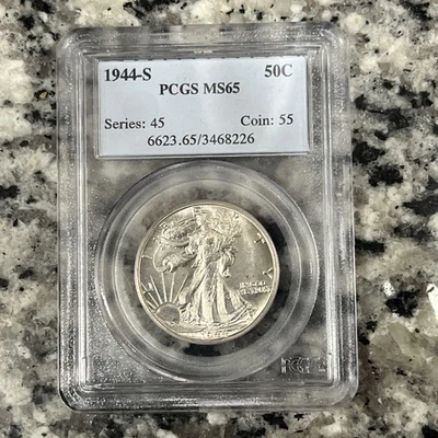 1944-S Walking Liberty Half Dollar PCGS MS65 - Image 1 of 4