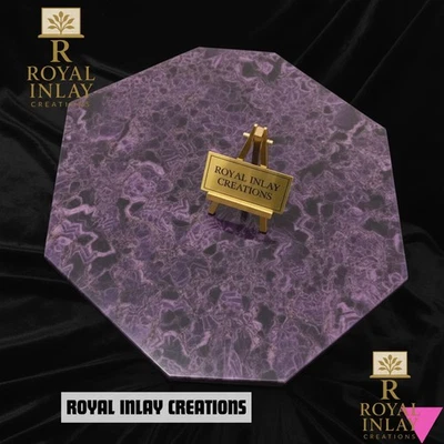 Amethyst Octagon Table – Handcrafted Table Top for Luxe Home & Office Decor 42" - Image 1 of 4