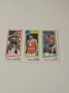 1980-81 Topps - Julius Erving, Junior Bridgeman, Ricky Sobers #49-1-146 - Bild 1 von 5