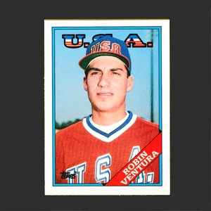 1988 Topps Traded 124T Robin Ventura- Rookie Team USA - MLB Chicago White Sox - Picture 1 of 2