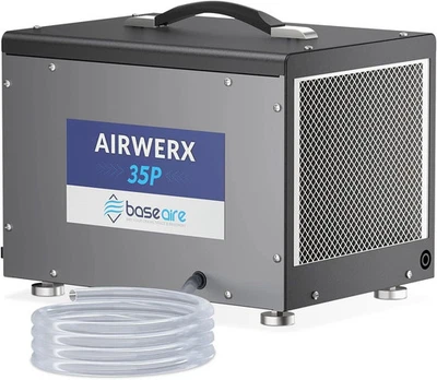 Deshumidificador de espacio de arrastre BaseAire 35P 70 pintas sótano comercial 1000 pies cuadrados Foto 1 de 4