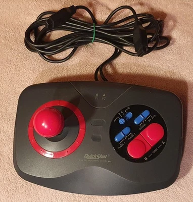 Quick Shot QS-128F  - Joystick für Sega, C64, Atari, Sega, Amstrad, gebraucht - Bild 1 von 2