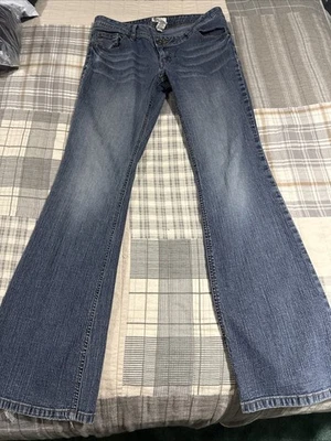 Женские джинсы SO размер 13 средняя посадка синяя джинсовая ткань RN# 73227 покрой ботинок - Изображение 1 из 4