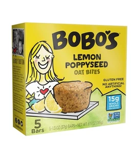 Bobo's Oat Bites, Lemon Poppyseed, 1.3 Ounce (5 Count Box) - Picture 1 of 6