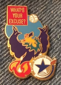 Alfiler paralímpico de voleibol ~ Mascot Blaze ~ Juegos de Atlanta 1996 ~ ¿Cuál es tu excusa? - Imagen 1 de 1