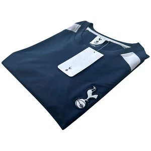 Tottenham Panel Tee T-Shirt Men's UK Size 2XL XXL Navy Official Football - Picture 1 of 15