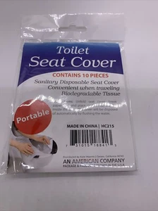Toilet Seat Covers Sanitary Disposable Seat Cover 10 Pc - Picture 1 of 1