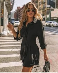 Anap Mimpi Shirt Dress Sz M🌟Buttons Up Tunic Coat🌟 Elastic Waist Japanese - Picture 1 of 12