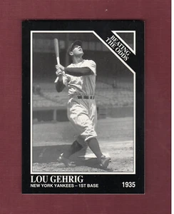 #1619 LOU GEHRIG, New York Yankees PROMOTIONAL card (1995 Conlon/Megacards) C NM - Picture 1 of 2