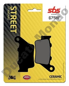Pastillas de freno traseras SBS cerámica para Aprilia 1200 Dorsoduro 11-12 675HF - Imagen 1 de 3