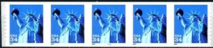 Statue of Liberty in Blue S/A $.34 Denominated MNH PNC5 PL 5555 Scott’s 3477 - Picture 1 of 2