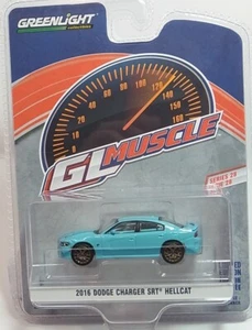 2016 Dodge Charger SRT Hellcat  blue  - GL Muscle Series - 1/64 Greenlight - Picture 1 of 4