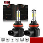 2X H7 H8 H9 H11 9005 9006 Car LED Headlight Lamps High Brightn 6000K Repcement
