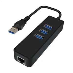Hub USB 3.0 10/1000 Mbps Gigabit Ethernet Adapter USB do RJ45 LAN Network Super - Zdjęcie 1 z 12