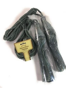 Accesorio de cortina trenzada con cuerda trenzada decorativa de borla I Pair - Imagen 1 de 4