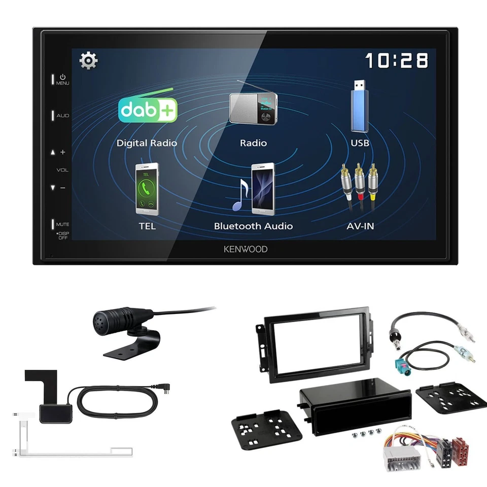 Kenwood DMX129DAB Autoradio für Jeep Commander Compass 2006-2010