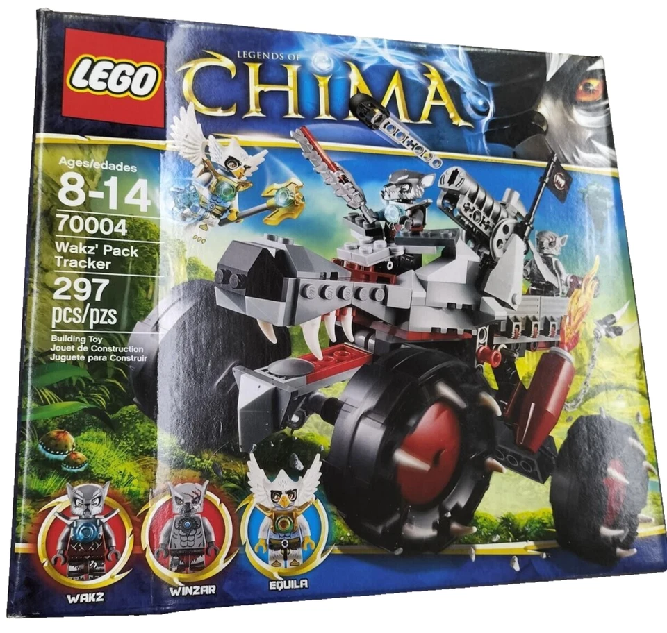 LEGO 70004 Legends of Chima Wakz Pack Tracker 2013 Wolves Tribe Sealed Box - Image 1 of 4