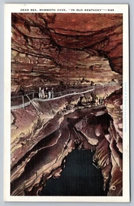 DEAD SEA MAMMOTH CAVE KY  PEOPLE POSTCARD - Picture 1 of 2