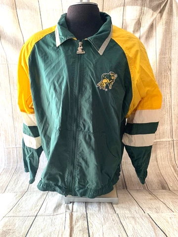 VTG NDSU North Dakota State University Bison Starter Spring Zip Jacket Men's XL Cover