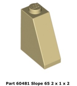 Lego 4x 60481 Tan Slope 65 2 x 1 x 2 10236 Ewok Village