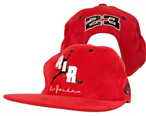 Nike Air Jordan Jumpman Basketball Hat Red Japan OG Rare Velvet Soft 80s VTG - Picture 1 of 17