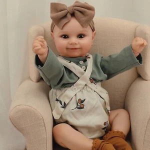 Reborn Baby Dolls Soft Vinyl Full Body 20 Inch Waterproof Realistic Newborn Baby - Picture 1 of 7
