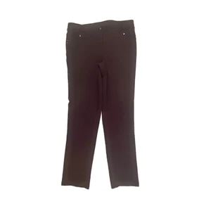 Style & Co Knit Super Soft Slim Straight Women's size 10 Dark Purple Plum Pants - Picture 1 of 3