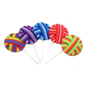 Lollibands 24 Elastic Ponytail Holder Hair Bands in Fun "Pops" of Color - Picture 1 of 7