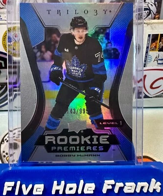 2023-24 Upper Deck Trilogy Hockey #124 Bobby McMann Rookie /999 - Image 1 of 3