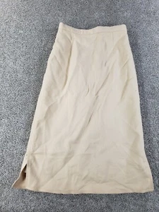 Gonna donna Louis Feraud taglia 40 beige foderata in lana vintage old money - Foto 1 di 21